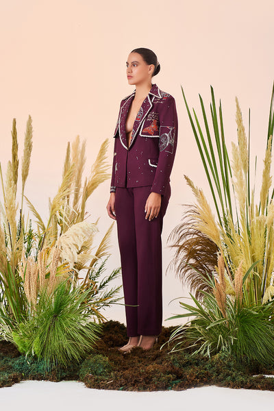 Post Card Trench Blazer And Pant