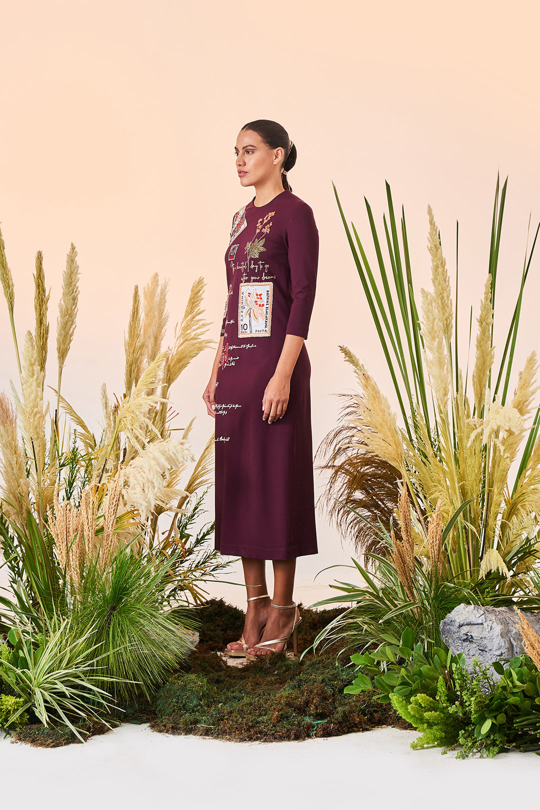 Post Card Midi Dress