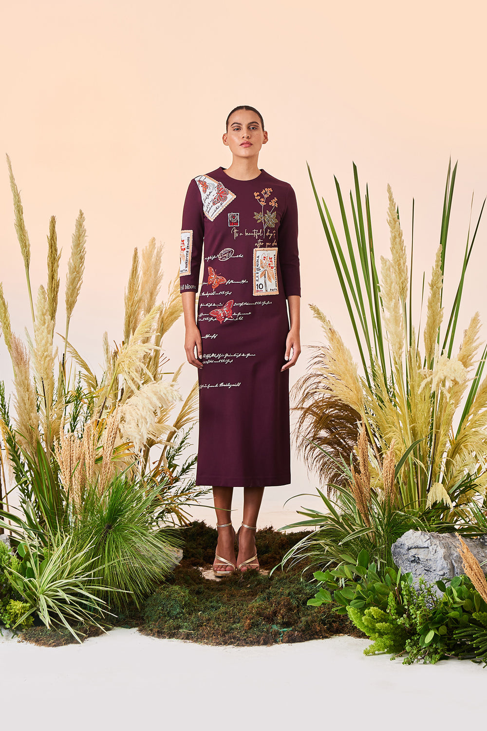 Post Card Midi Dress