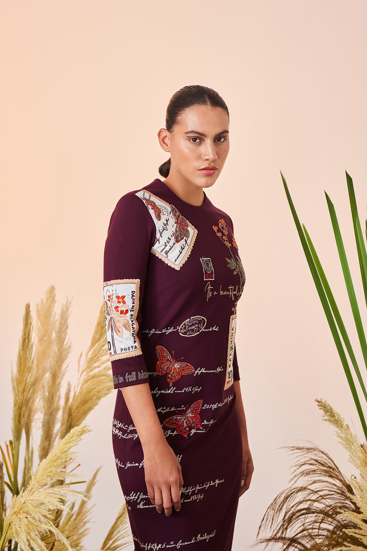 Post Card Midi Dress