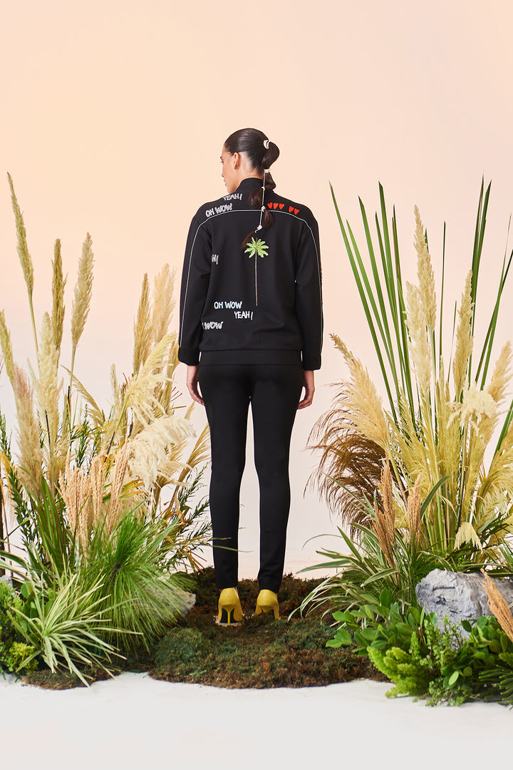 Holiday Patch Pocket Bomber With Jeggings