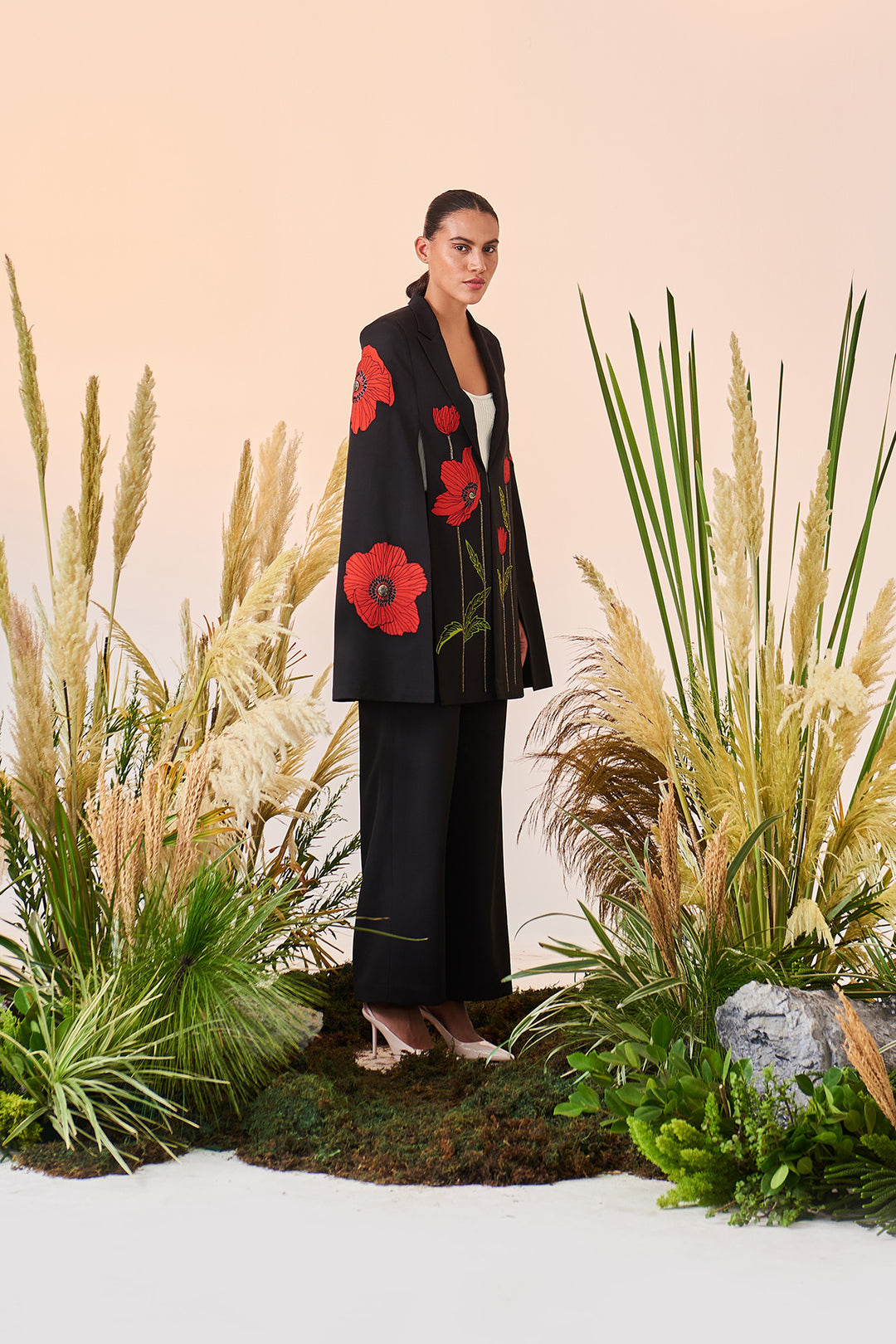 Straight Pant Of (Poppy Long Cape)