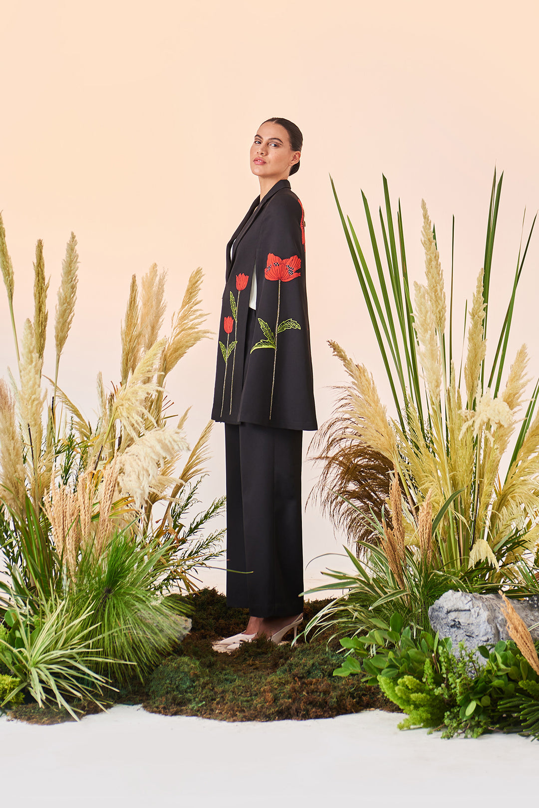 Straight Pant Of (Poppy Long Cape)