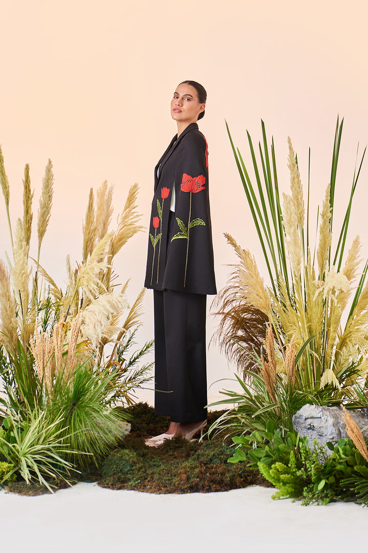 Straight Pant Of (Poppy Long Cape)