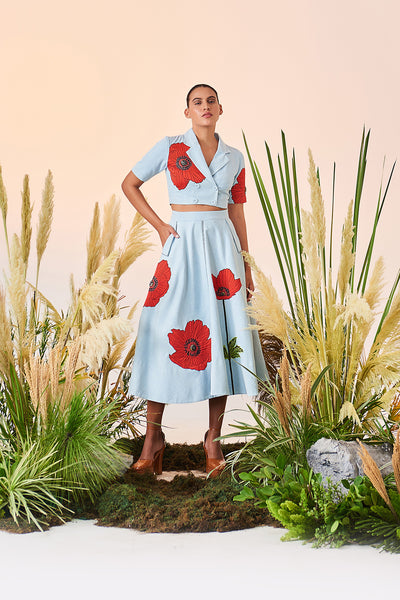 Circular Skirt Of (Poppy Double Breast Top)