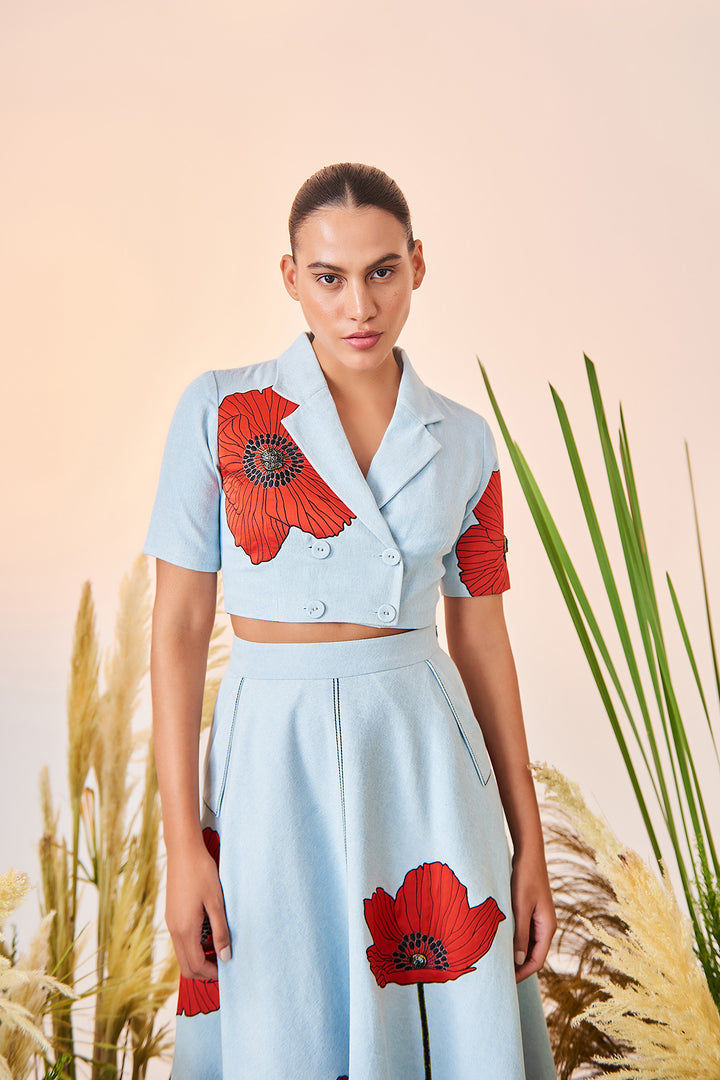 Poppy Double Breast Top