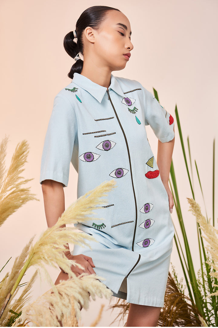 Facial Expression Shift Dress