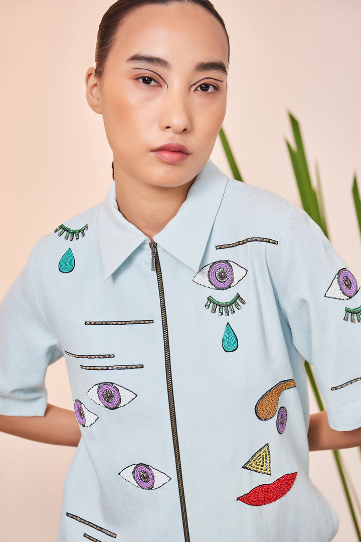 Facial Expression Shift Dress