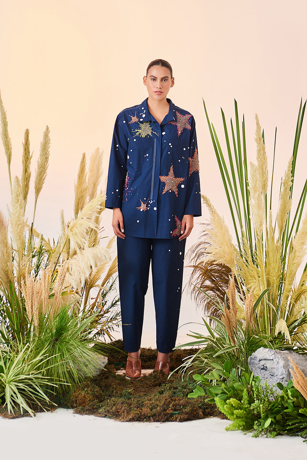 Star Splashes Oversized Shirt