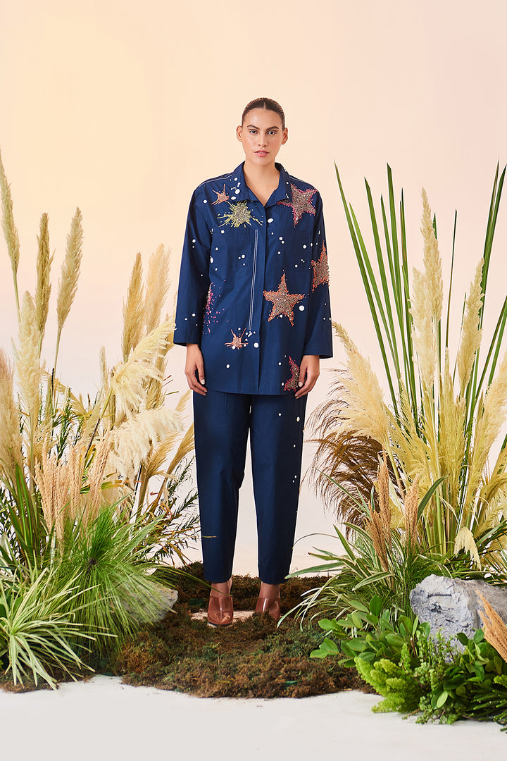 Pant Of (Star Splashes Oversized Shirt)