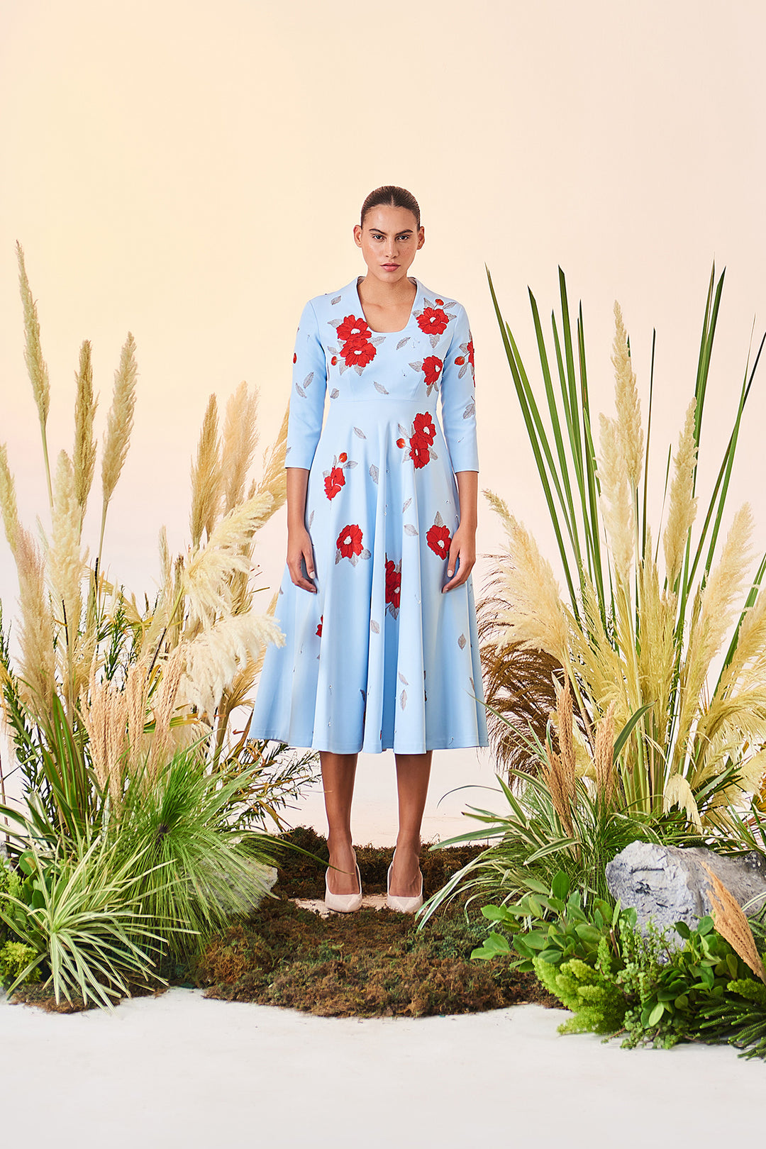 Blooming Flower Circular Dress