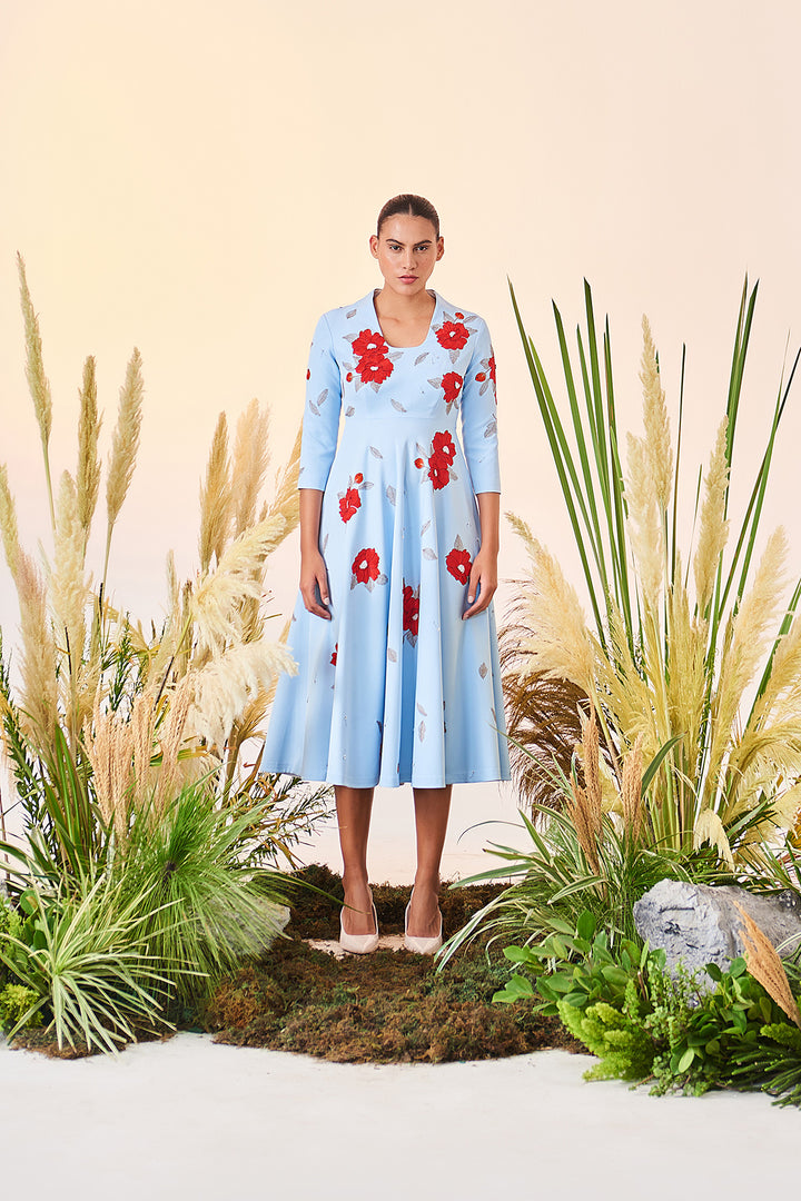 Blooming Flower Circular Dress