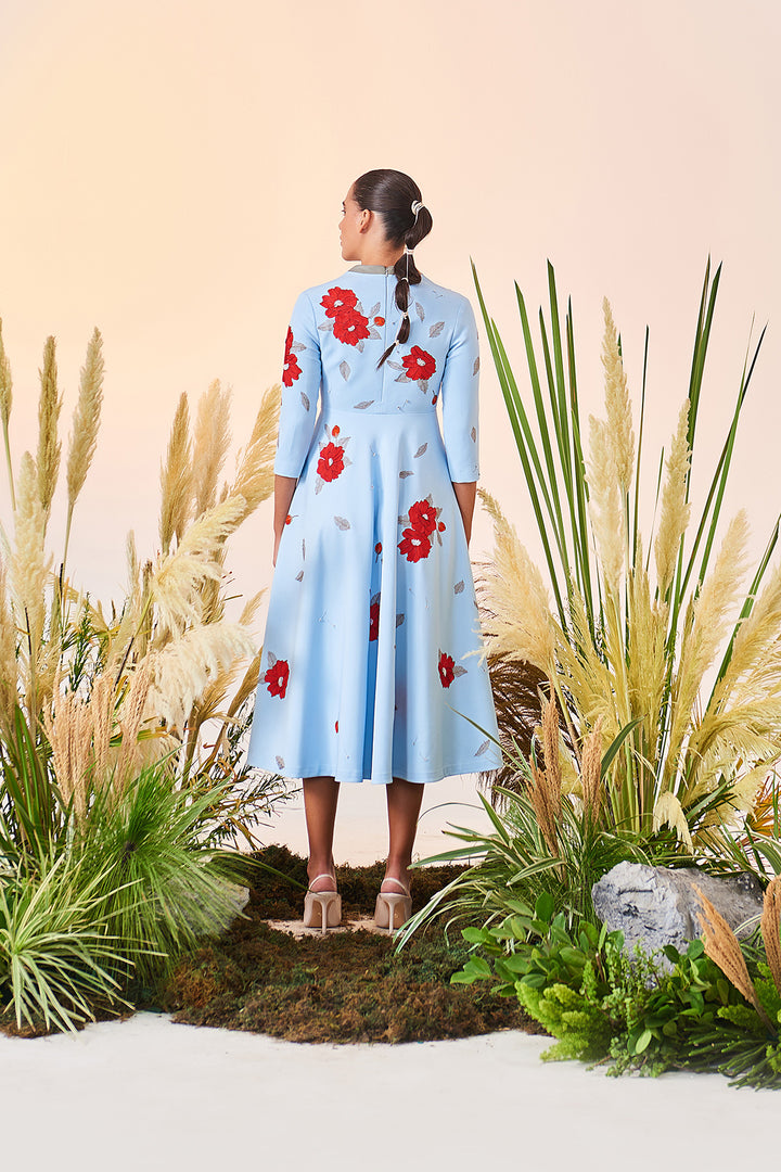 Blooming Flower Circular Dress