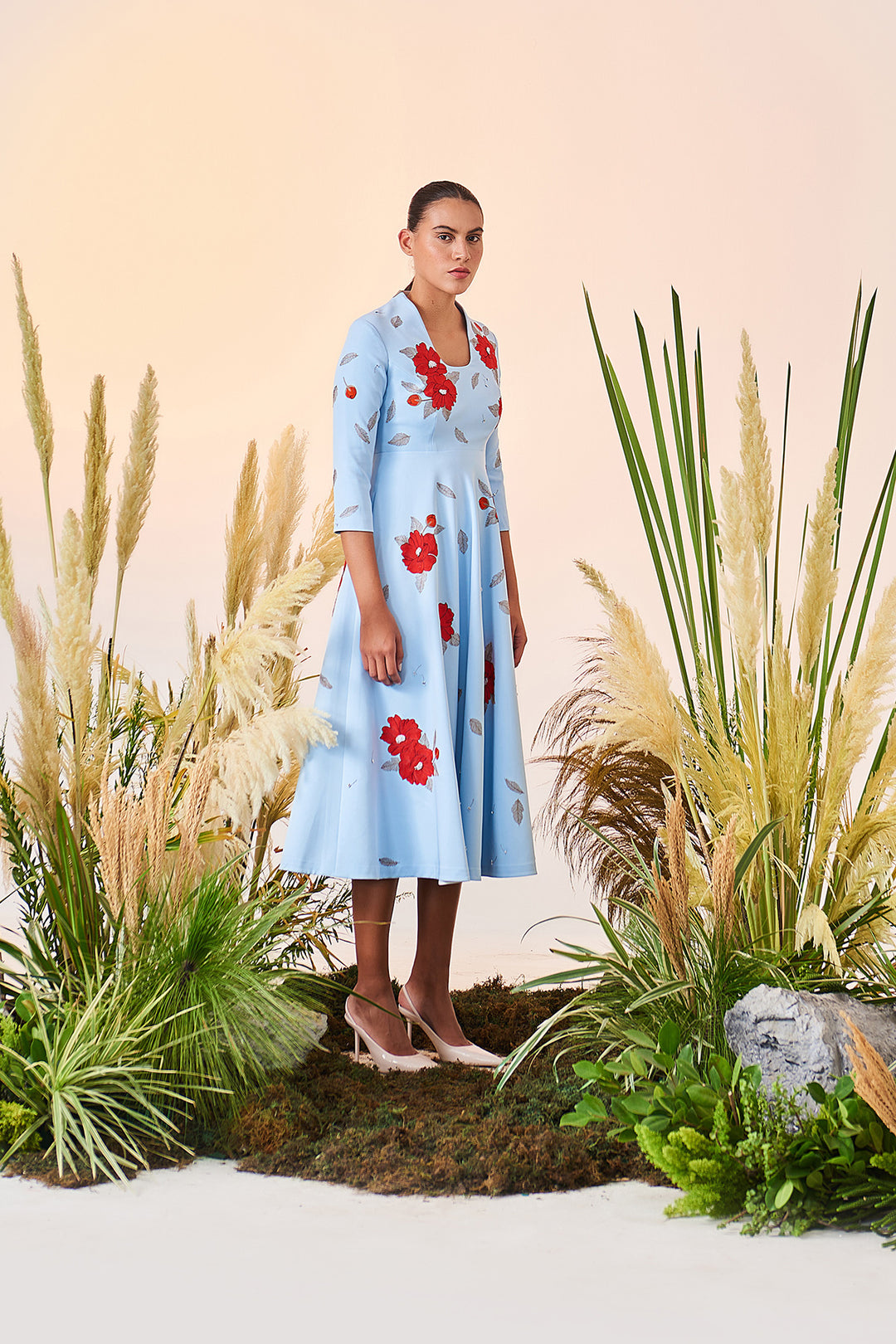 Blooming Flower Circular Dress