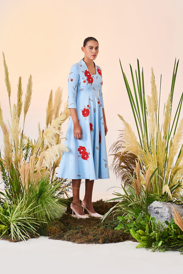 Blooming Flower Circular Dress