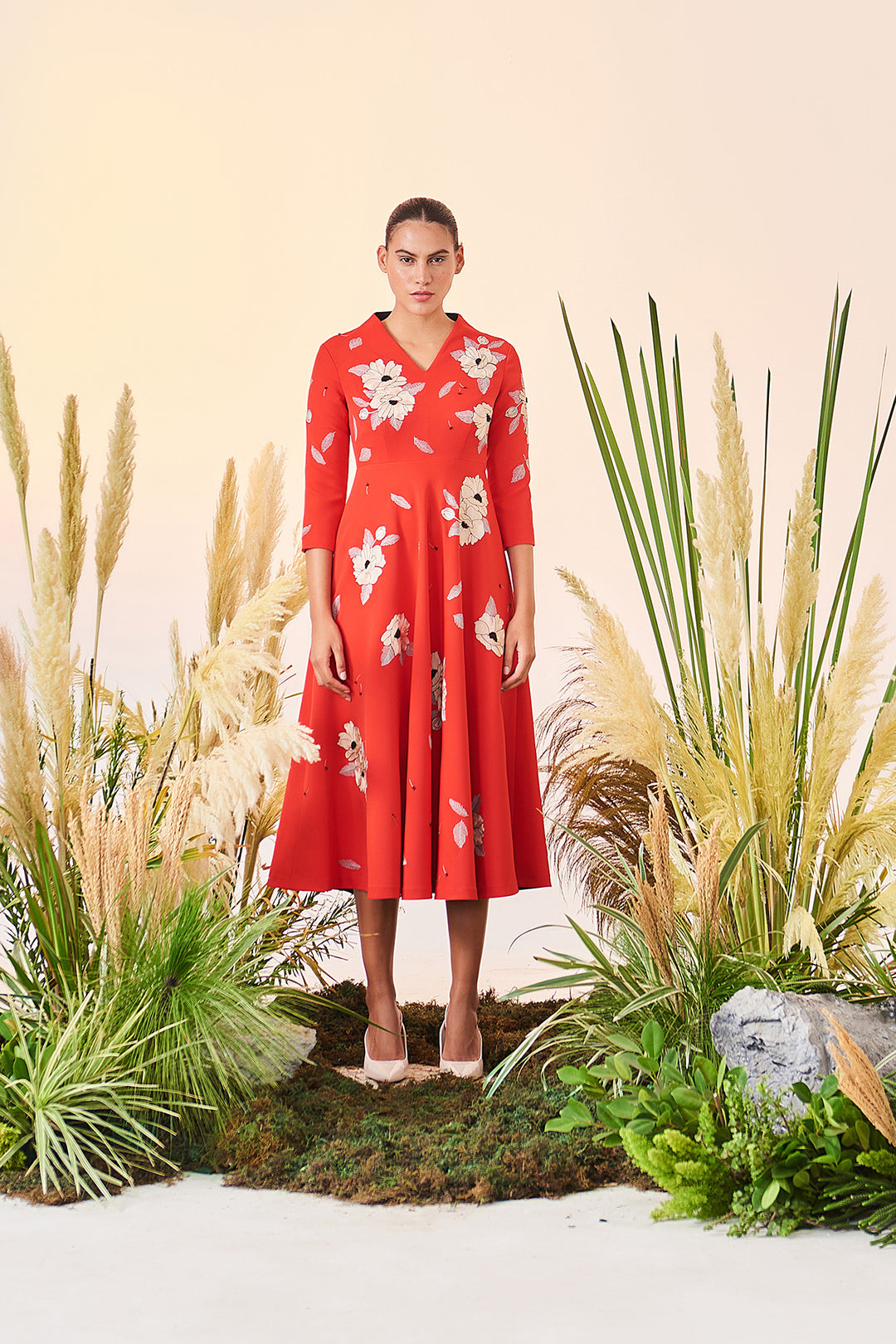 Blooming Flower Circular Dress