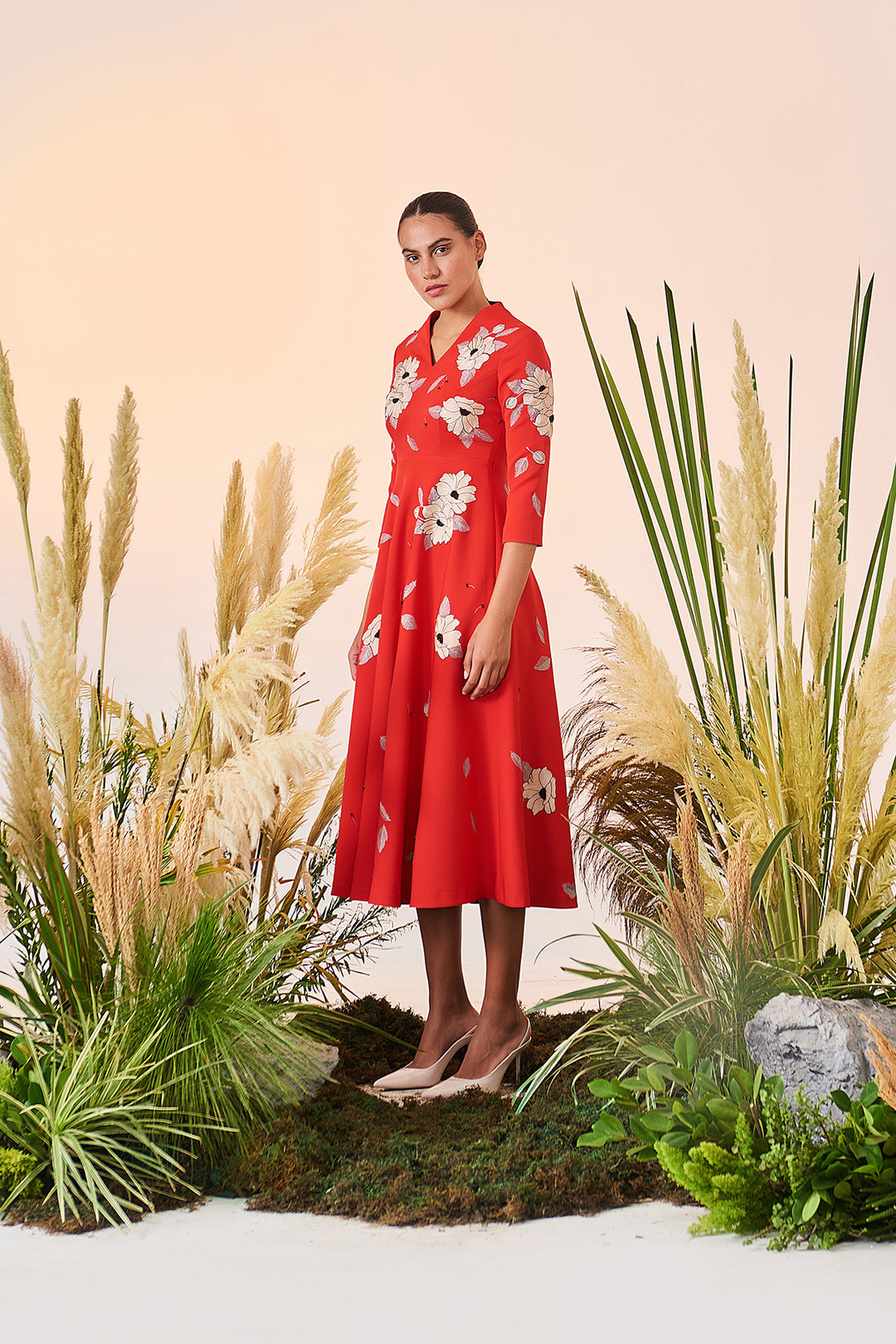 Blooming Flower Circular Dress
