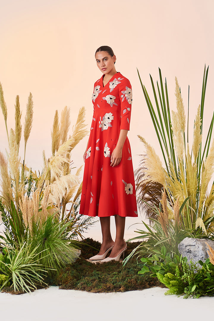 Blooming Flower Circular Dress