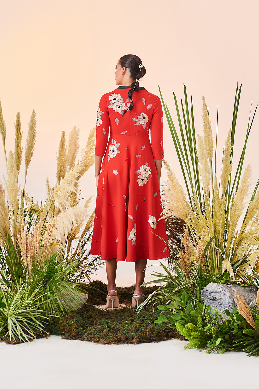 Blooming Flower Circular Dress