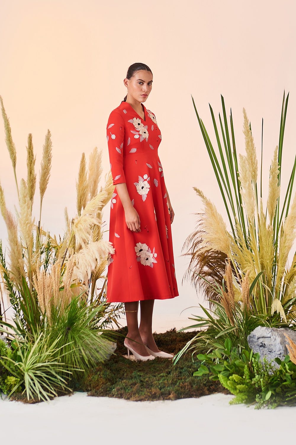 Blooming Flower Circular Dress
